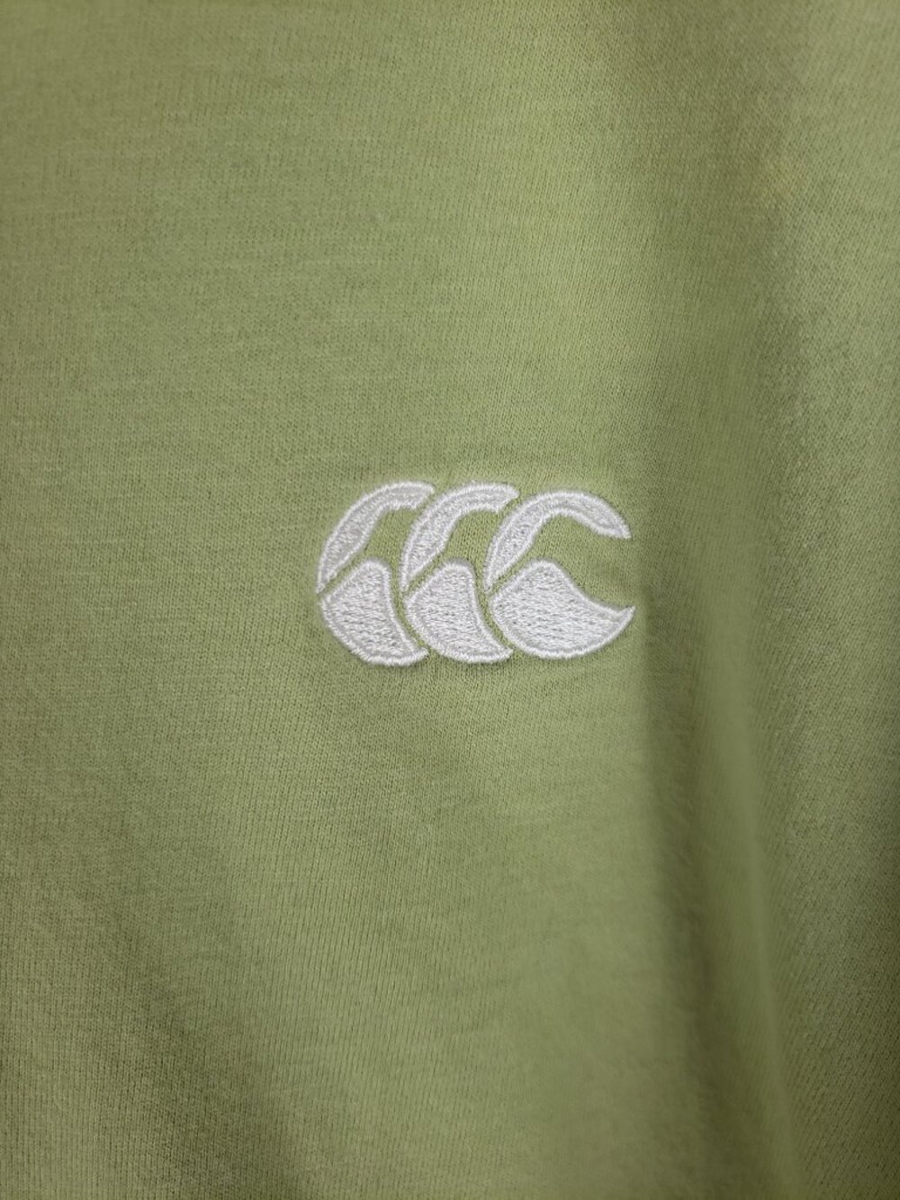 Canterbury of New Zealand Rugby Shirt Green Cotton Short Sleeve Polo Mens XXL - Picture 4 of 12